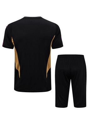 Real madrid maillot d'entrainement uniforme de football vêtements de sport pour hommes noir hauts de football chemise de sport 2023-2024